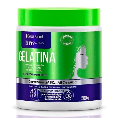 Gelatina para Cabelos bn.Cachos Beleza Natural 500g