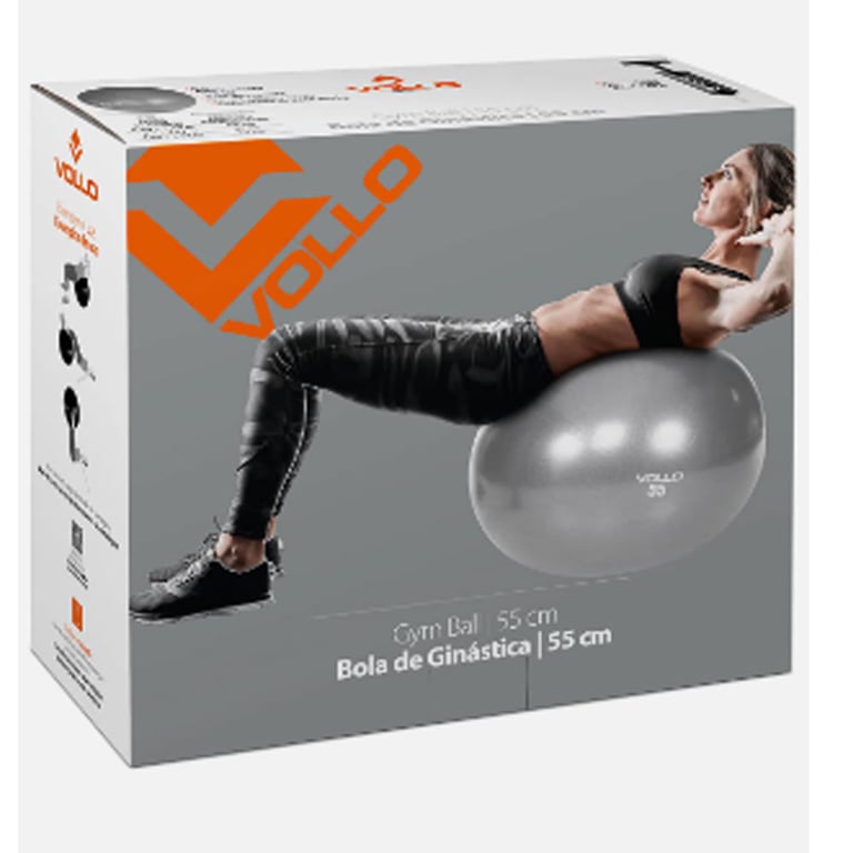 Bola de Ginástica - Gym Ball Tam. 55 cm c/ Res. 300 Kg c/ Bomba