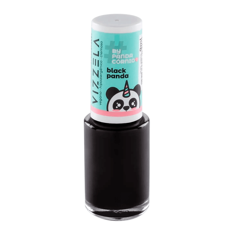 Esmalte Vizzela #by Pandacórnio Black Panda 9ml