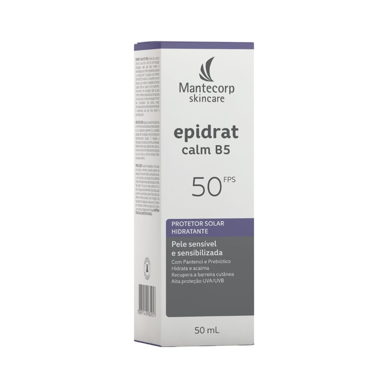 Protetor Solar Hidratante Mantecorp Epidrat Calm B5 FPS50 50ml