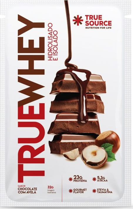 True Whey Sachê Chocolate com Avelã 34g True Source