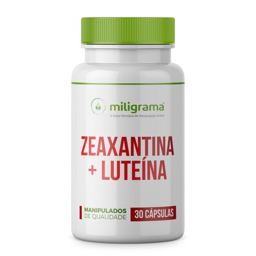 Zeaxantina 1mg + Luteína 10mg 30 Cápsulas - Antioxidantes para Saúde dos Olhos