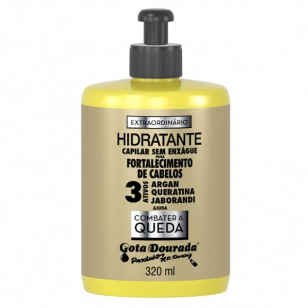 Creme Pentear Gt Douradoado Combate Queda 320Ml - Gota Dourada