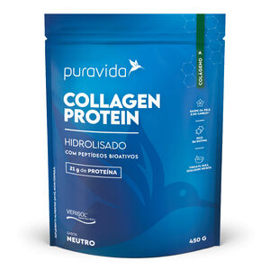 Suplemento Alimentar Collagen Protein Neutro Puravida V2 450g