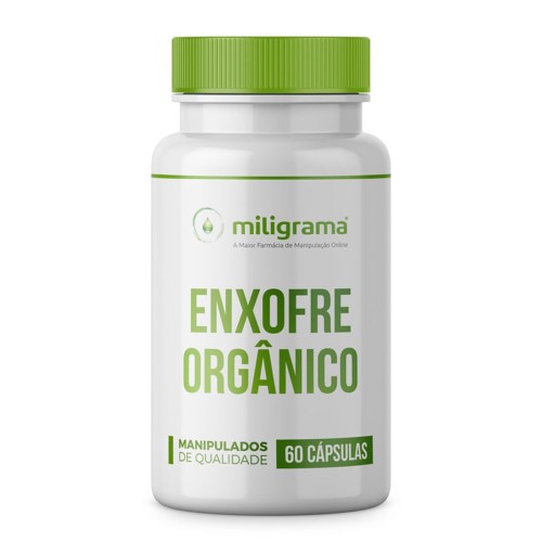 Enxofre Orgânico (MSM) 500mg 60 Cápsulas