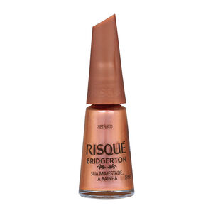 Esmalte Risqué Bridgerton Cor Sua Majestade a Rainha Metálico 8ml