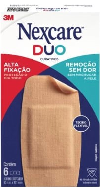 Curativo Nexcare Duo Joelho & Cotovelo 6 unidades