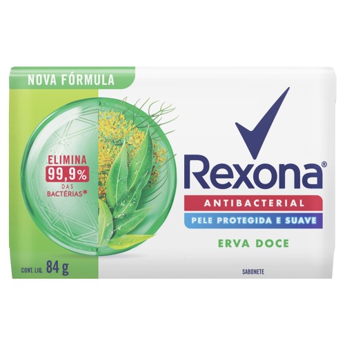 Sabonete Em Barra Rexona Erva Doce 84g