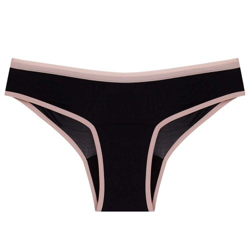 Calcinha Absorvente Pantys Comfy – Preto e Rosa