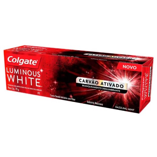 Creme Dental Colgate Lumious White Carvão Ativado 70g