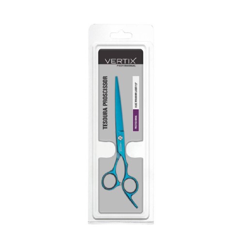 Tesoura para Cabelo Vertix Blue Titanium Laser 7,0 1 Unidade