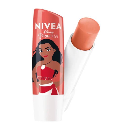 Hidratante Labial Nivea Disney Princesa Moana Pêssego Shine 4,8g