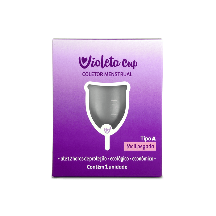 Coletor Menstrual Violeta Cup - Transparente Tipo A