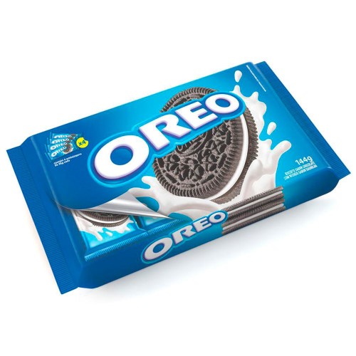 Biscoito Oreo Chocolate Recheado Sabor Baunilha - 144g