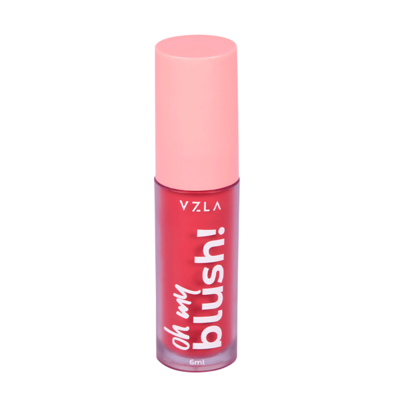 Vizzela Cosméticos Oh My Blush! Cor 04 Plum Red - Blush Líquido 6ml