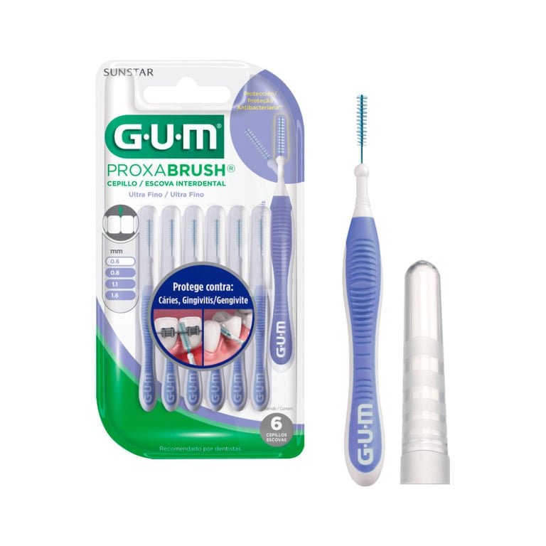 Escova Interdental Gum 0.6mm Com 6 Unidades