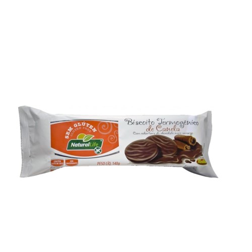 Biscoito Natural Life Termogênico Sem glúten Canela e chocolate 140g