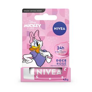 Hidratante Labial Nivia Soft Rosé Disney Mickey e Amigos 4,8g