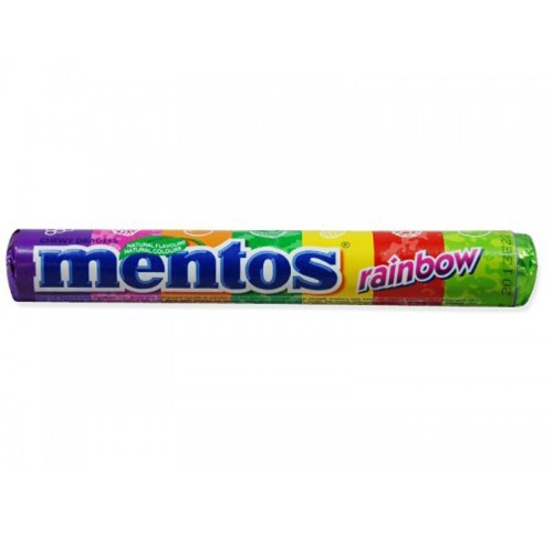 Bala Mentos Stick Rainbow 38g