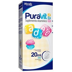 Puravit A D E Myralis 20ml Solução Oral Gotas