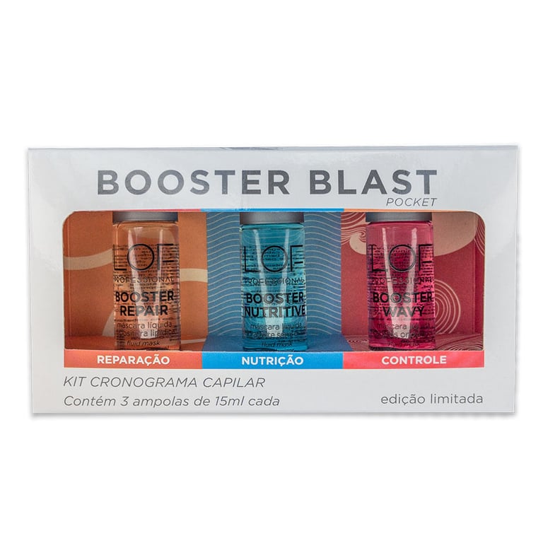 LOF Professional Booster Blast Cronograma Capilar Kit - 3 Ampolas