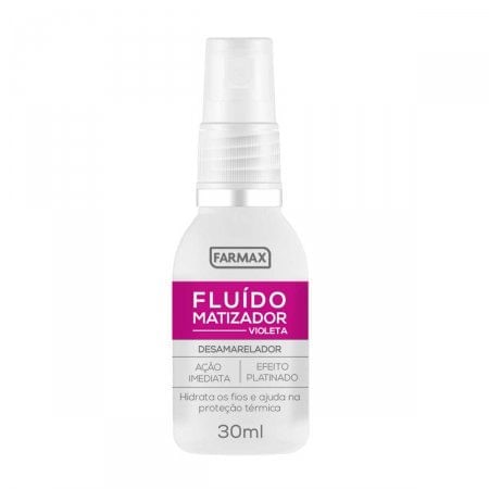 Fluído Matizador Violeta Farmax Desamarelador para Cabelos com 30ml