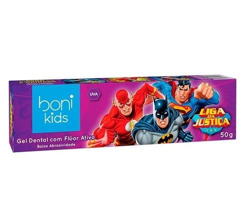 GEL DENT BONI KIDS 50G LIGA DA JUSTICA