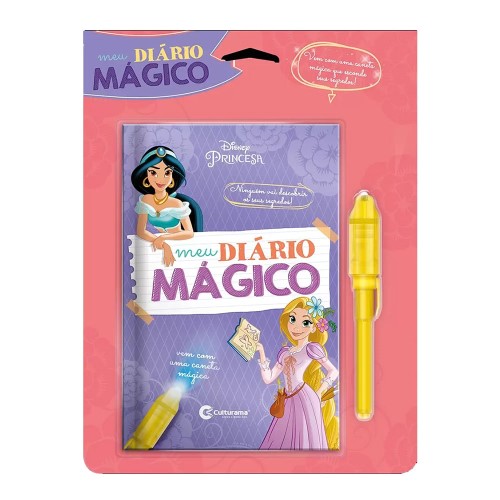 Livro Meu Diário Mágico Disney Princesas com Caneta Culturama