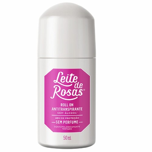 Desodorante Leite de Rosas Roll on sem Perfume 50ml