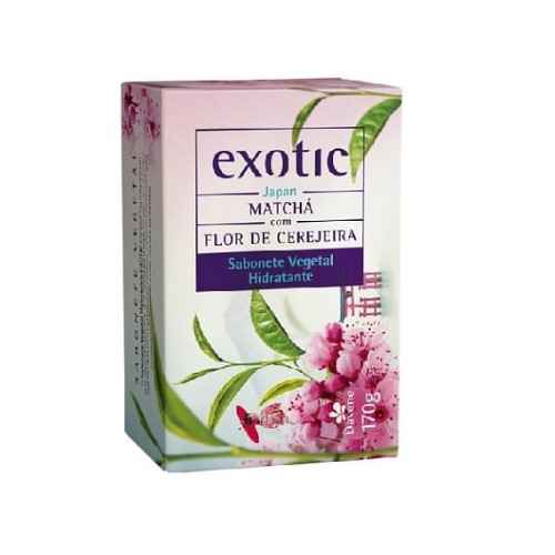 Sabonete Vegetal Davene Exotic Japan Matchá com Flor de Cerejeira 170g