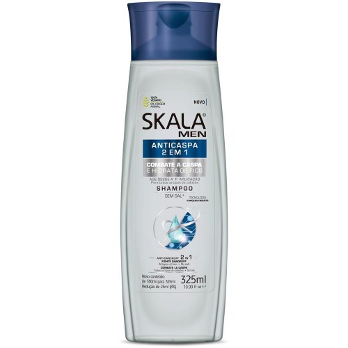 Shampoo Skala Men Anticaspa 2 em 1 com 325ml