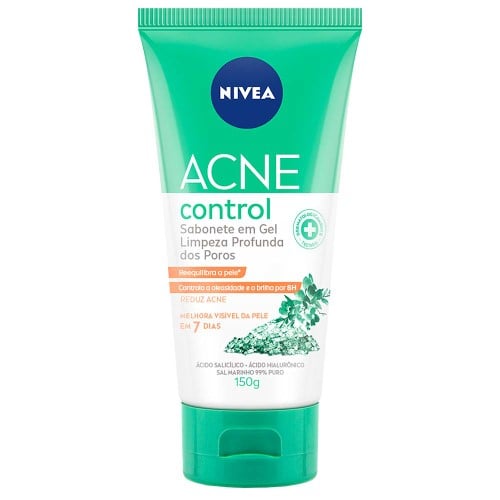 Sabonete Facial em Gel Nivea Acne Control Limpeza Profunda dos Poros 150g