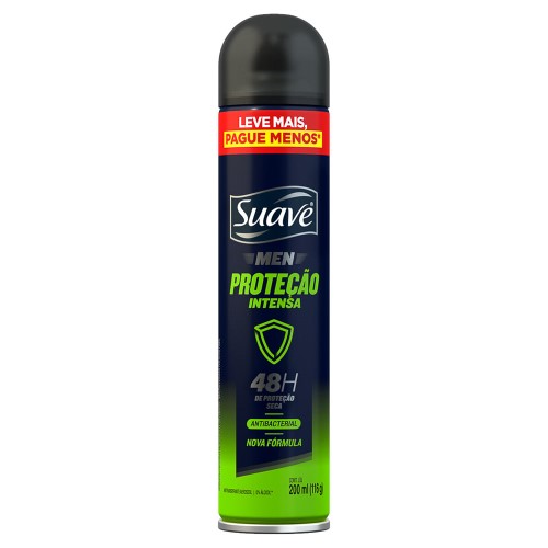 Desodorante Suave Men Proteção Intensa Aerossol Antitranspirante 48h 200ml