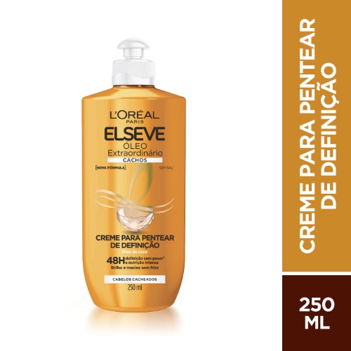 Creme Para Pentear Elseve Óleo Extraordinário Cachos 250ml