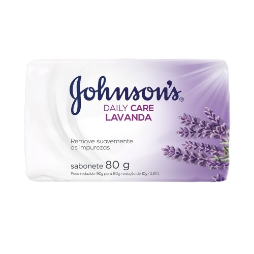 Sabonete Em Barra Johnsons Daily Care Lavanda 80g