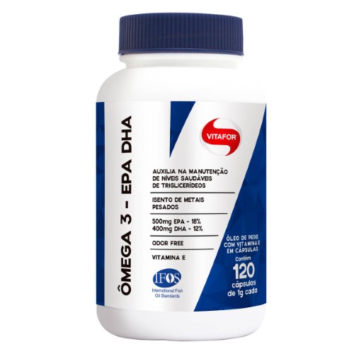 Suplemento Alimentar Vitafor Ômega 3 Epa Dha 1000mg 120 Cápsulas