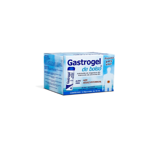 Gastrogel de Bolso Sabor Menta c/12 Flaconetes 10mL Cada