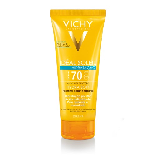 Protetor Solar Idéal Soleil Hydra Soft Fps70 Vichy 200ml