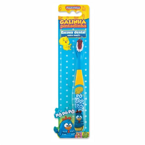 Escova Dental Infantil Galinha Pintadinha 2 A 5 Anos Frescor Extra Macia Frescor