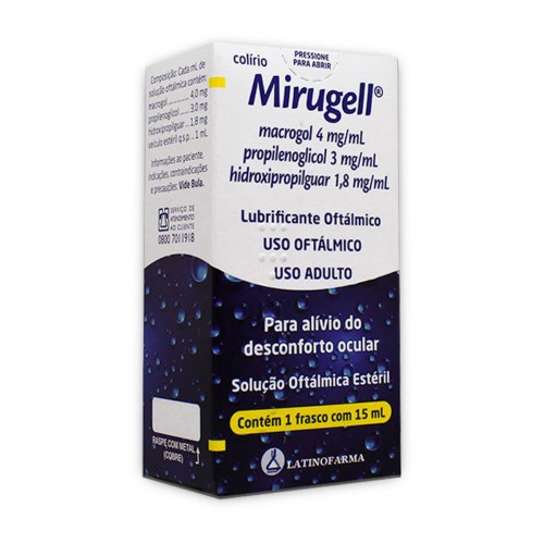 Mirugell Solução Oftálmica Estéril 15ml