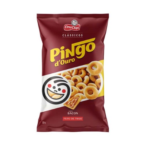 Salgadinho Elma Chips Pingo duro Sabor Bacon 120G