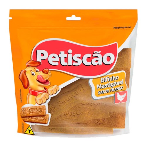 Bifinho Mastigável Petiscão Sabor Frango 250g