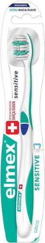 Escova Dental Elmex Sensitive Extra Macia Cores Sortidas 1 Unidade