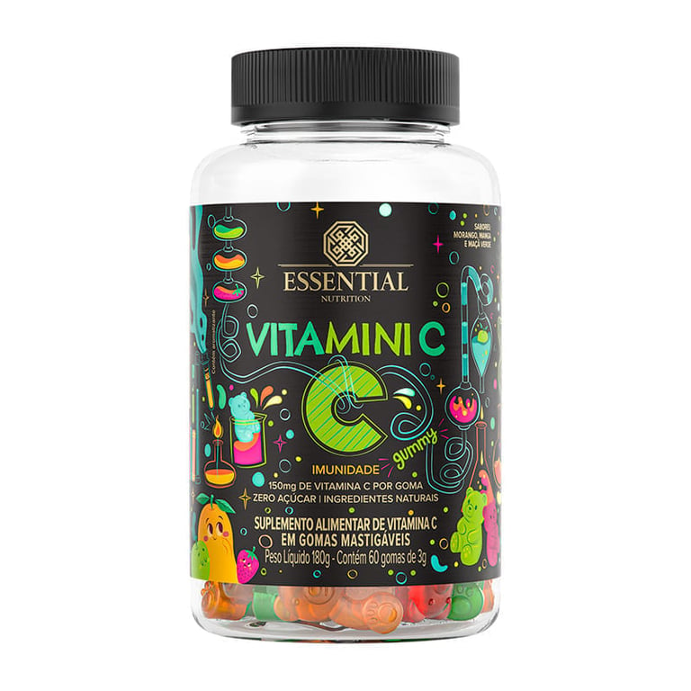 Vitamini C Gummy Essential Nutrition 60 Gomas