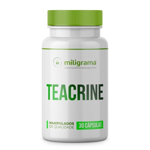 Teacrine 200mg 30 Cápsulas - Performance Energética, Física e Mental