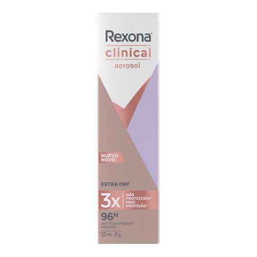 Desodorante Antitranspirante Rexona Feminino Clinical Extra Dry 150ml