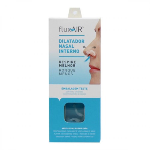 Dilatador Nasal Flux Air Interno 1 Unidade Media + Dilatador Nasal Flux Air Interno 1 Unidade Grande