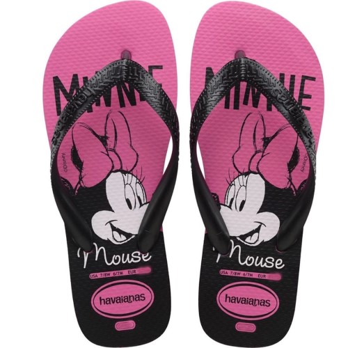 Chinelo Havaianas Top Disney Rosa 35/36