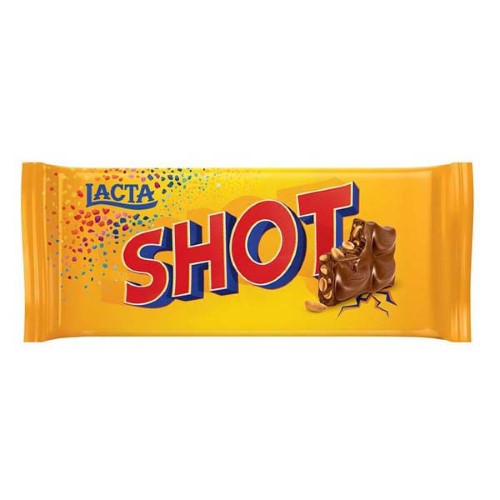 Chocolate Ao Leite Lacta Shot Com Amendoim 90g