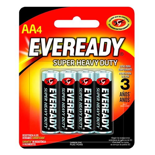 Pilha Eveready Pequena AA 4 Unidades